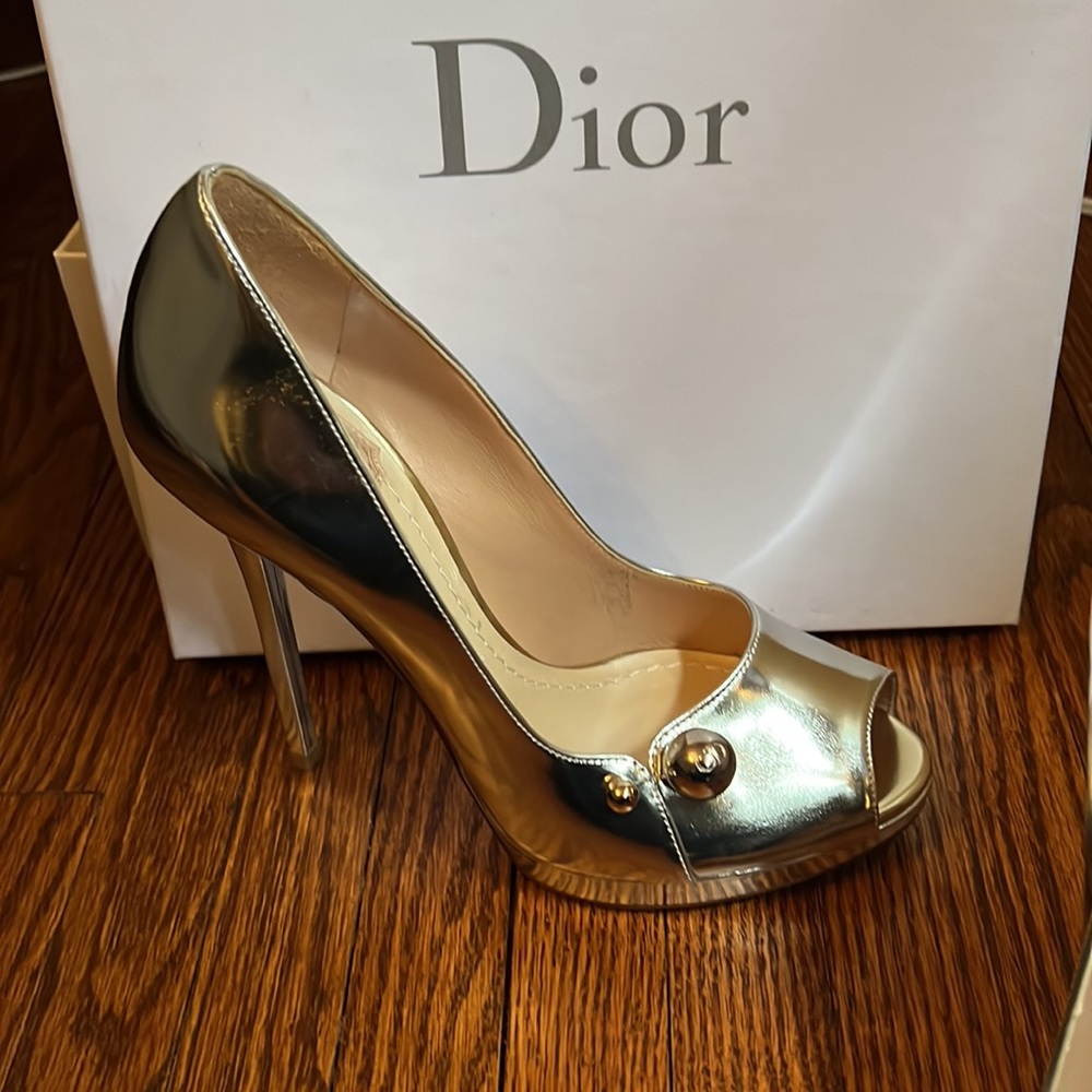 New sexy Christian Dior pump mirror finish silver - Picture 9 of 10